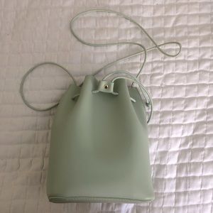 Brand new mint green bucket bag